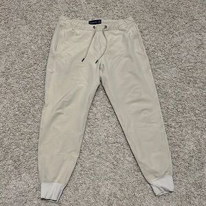 Men Abercrombie joggers size medium. Light brown/khaki